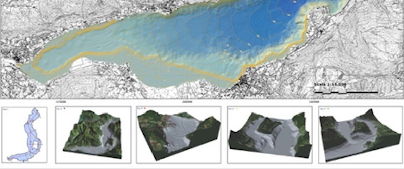 Realizzazione di una carta morfobatimetrica del Lago d'Iseo
