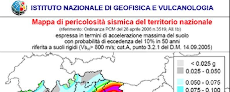relazione su Sismicita' e storia geologica dell'Italia